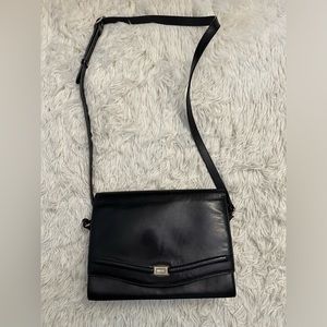 Bally Vintage Leather Shoulder Bag Made in Italy Purse